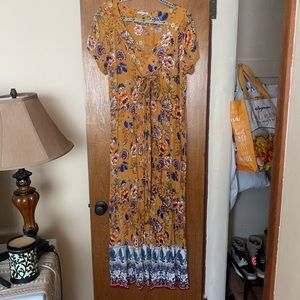 Flower maxi dress